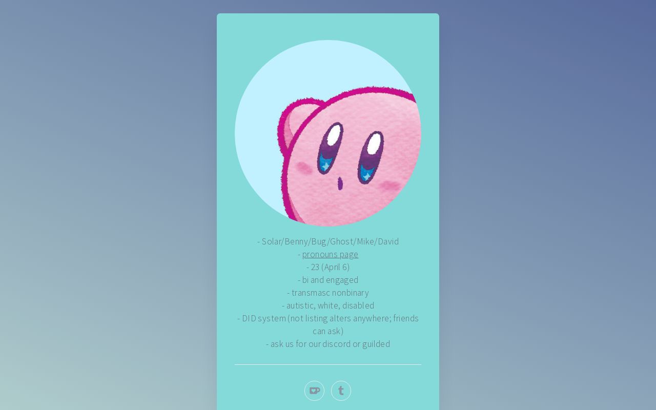 Carrd profile picture for @groundwater
